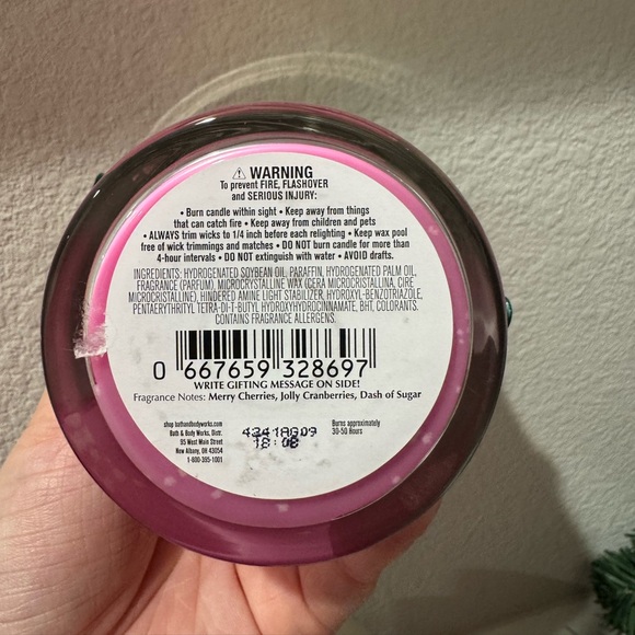 Bath & Body Works North Pole Punch Single Wick Candle - Picture 2 of 2